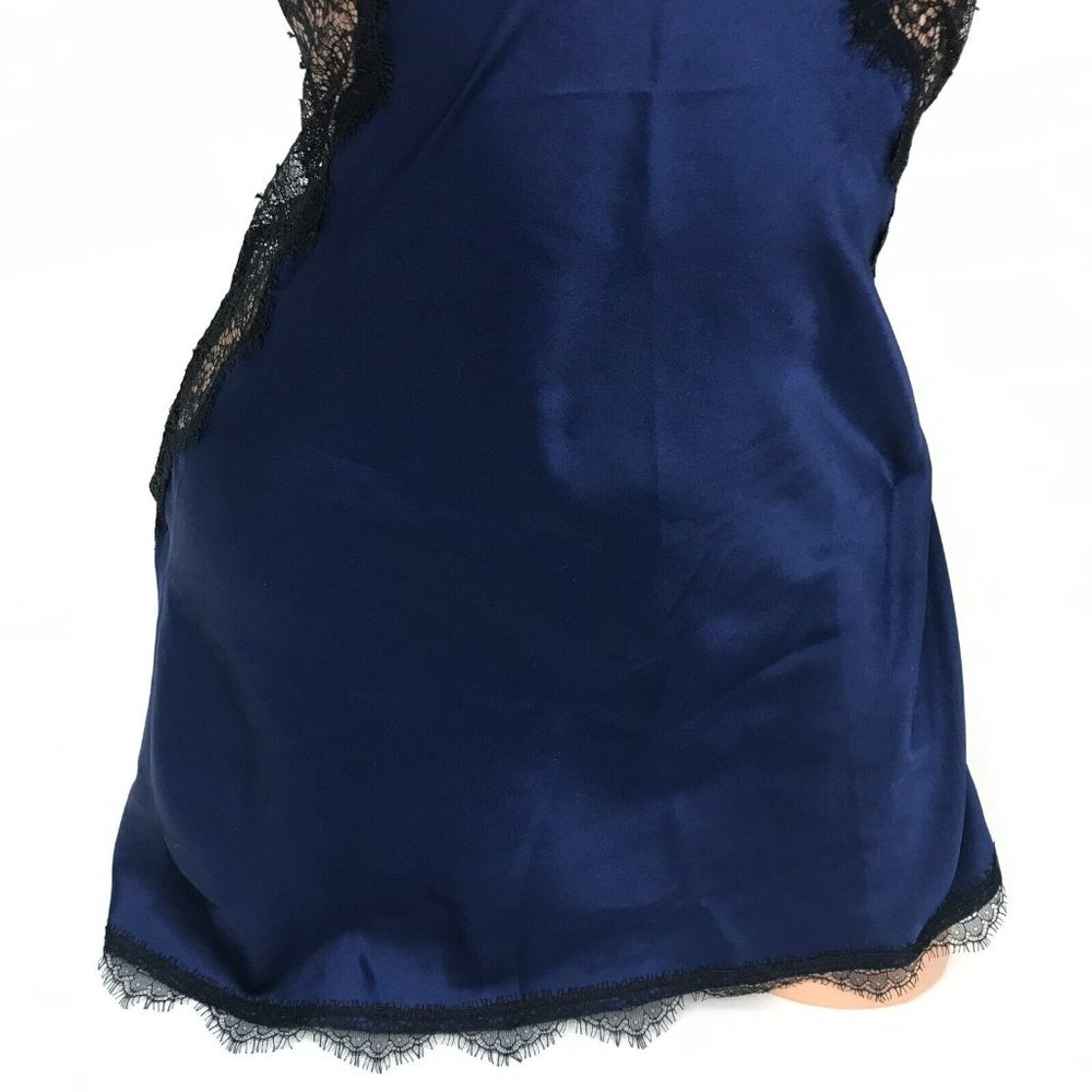 VICTORIA'S SECRET Satin & Lace Halter Nightgown Chemise Slip Dress Nightie Sz S - Picture 3 of 6